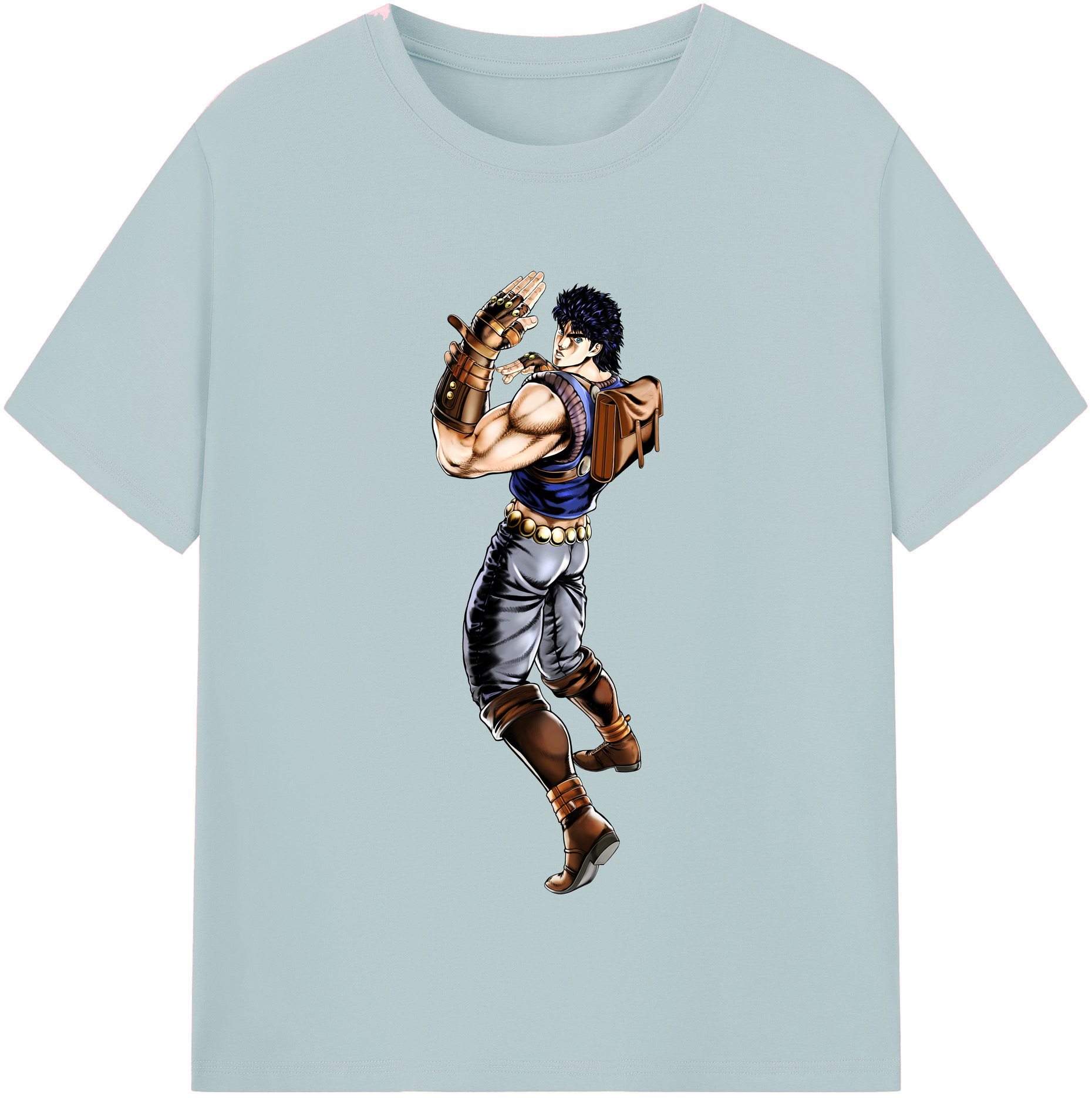 （画像用） ジョジョの奇妙な冒険 /ジョナサン?ジョースター JoJo's Bizarre Adventure Jonathan Joestar 綿100％半袖Tシャツ（フロントプリント）
